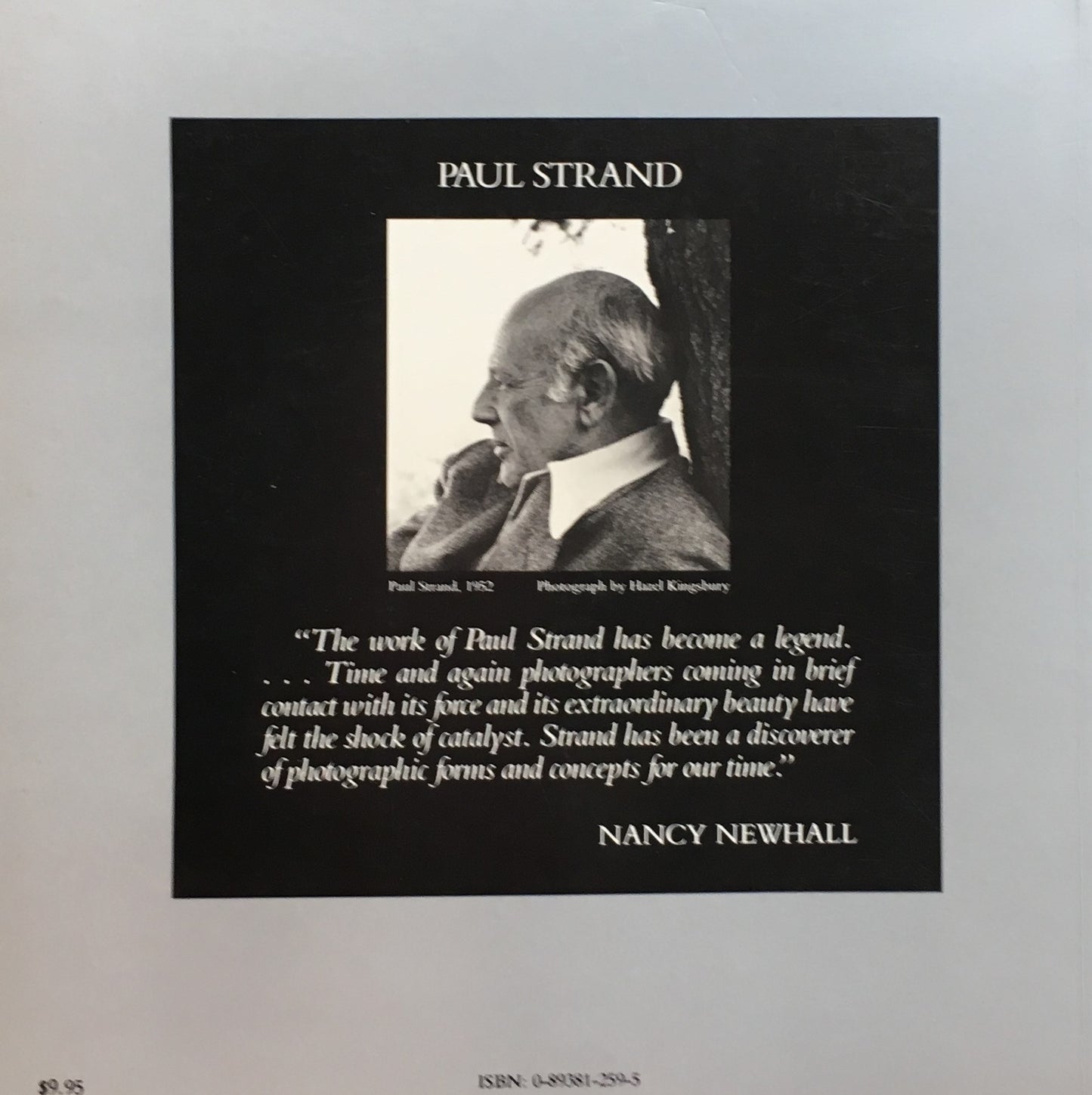 Paul Strand Aperture Masters of Photography　ポール・ストランド