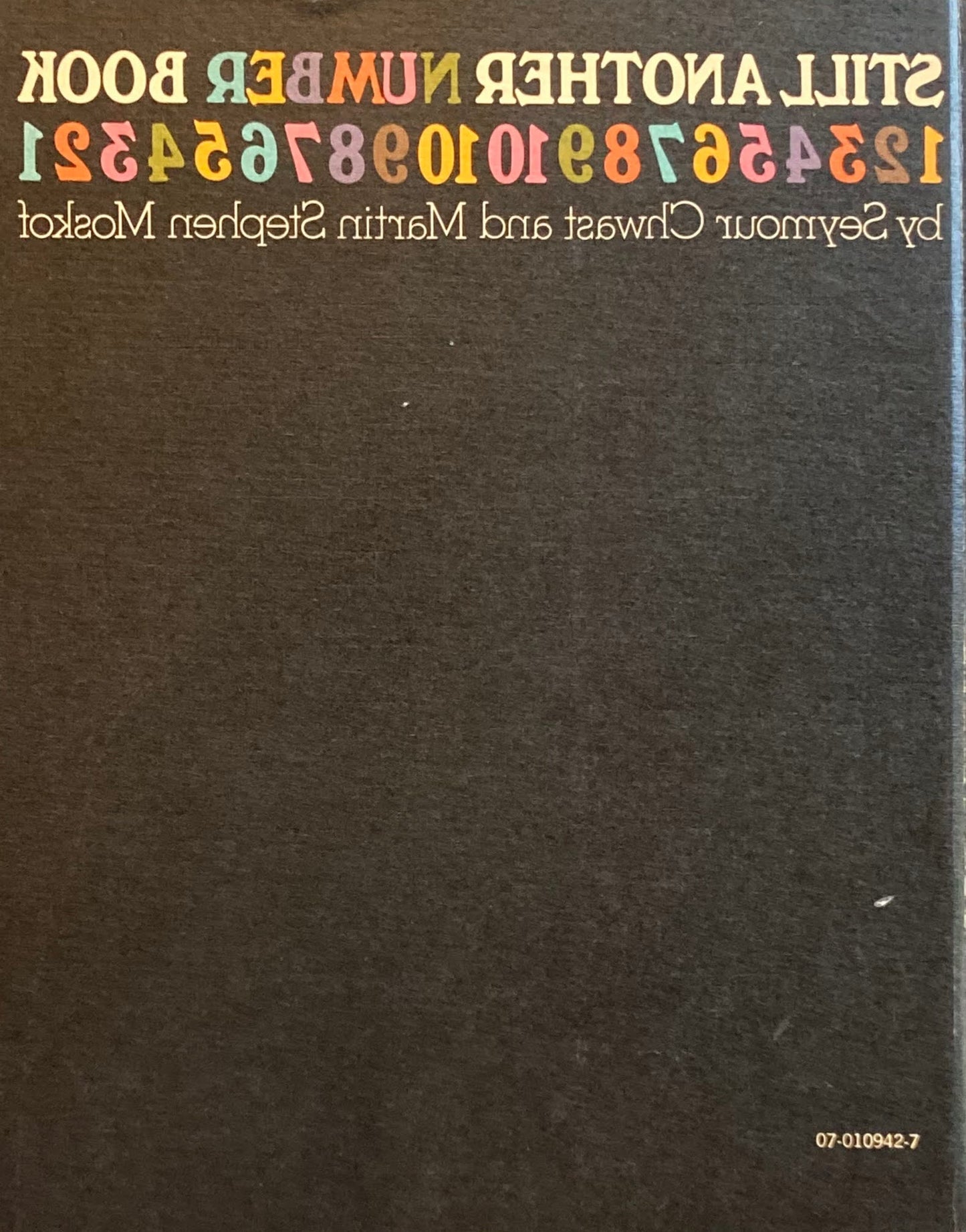 Still Another Number Book  Seymour Chwast and Martin Stephen Moskof　シーモア・クワスト　マーティン・ステファン