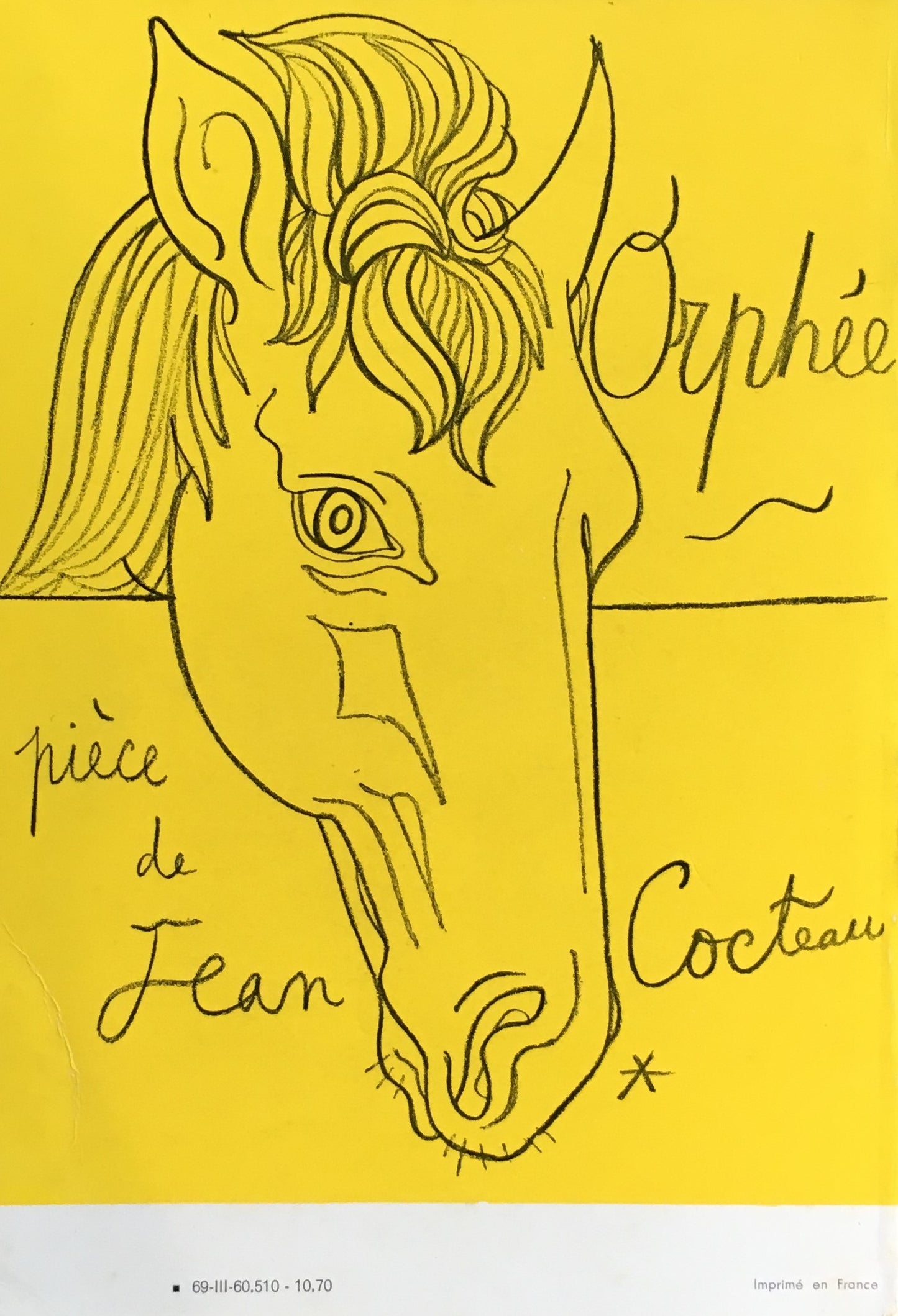 Orphee　オルフェ　stock版　Jean Cocteau