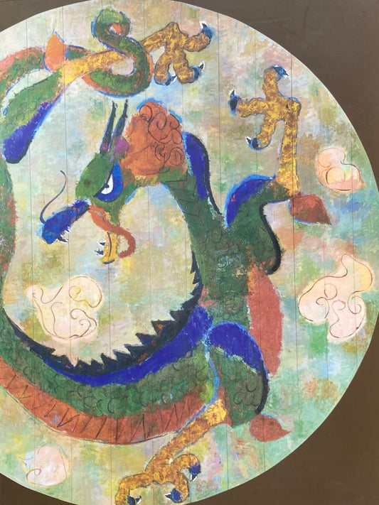 山喜多二郎太　禅寺の天井に油彩で章を描いた画家