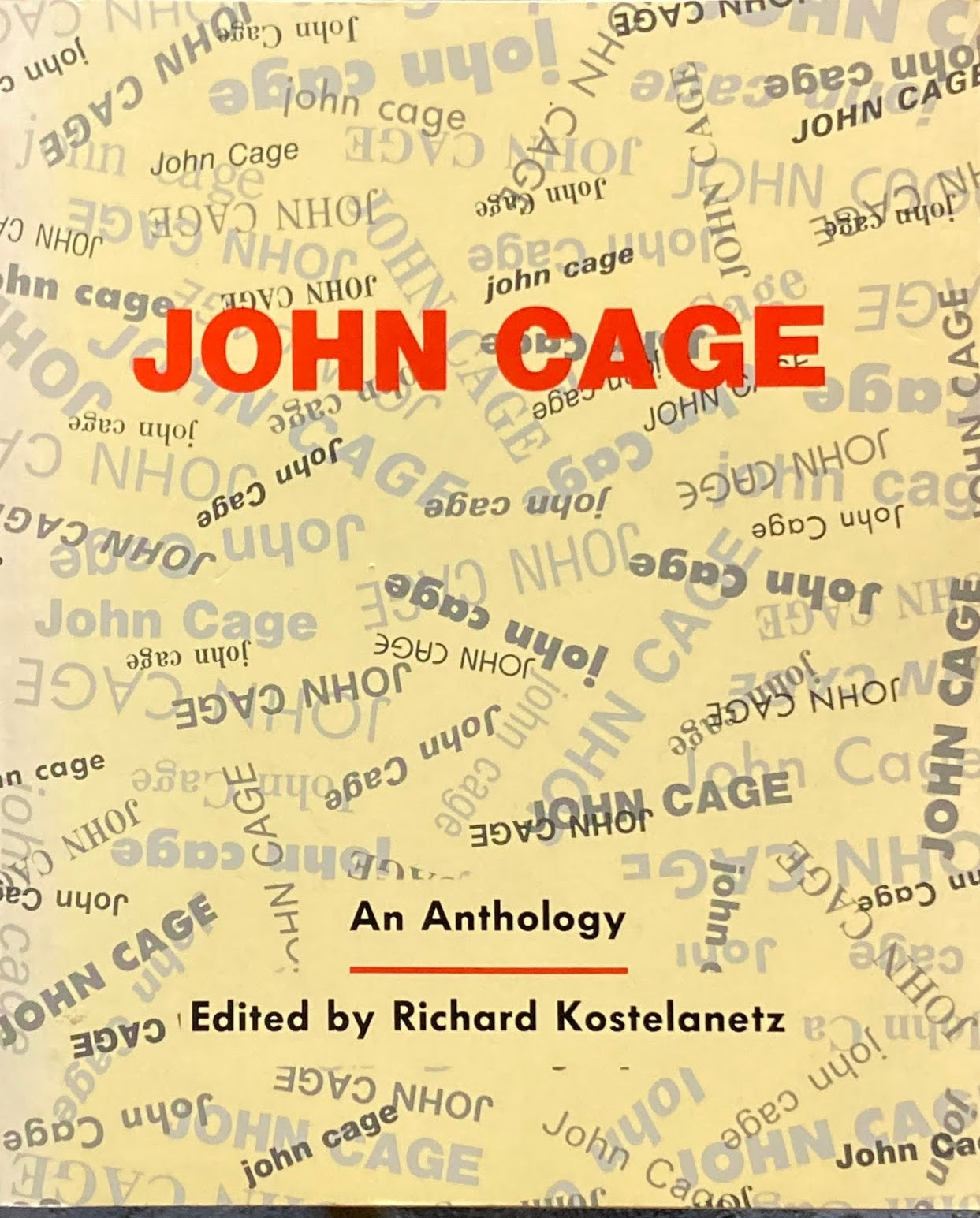 John Cage　An Anthology ジョン・ケージ