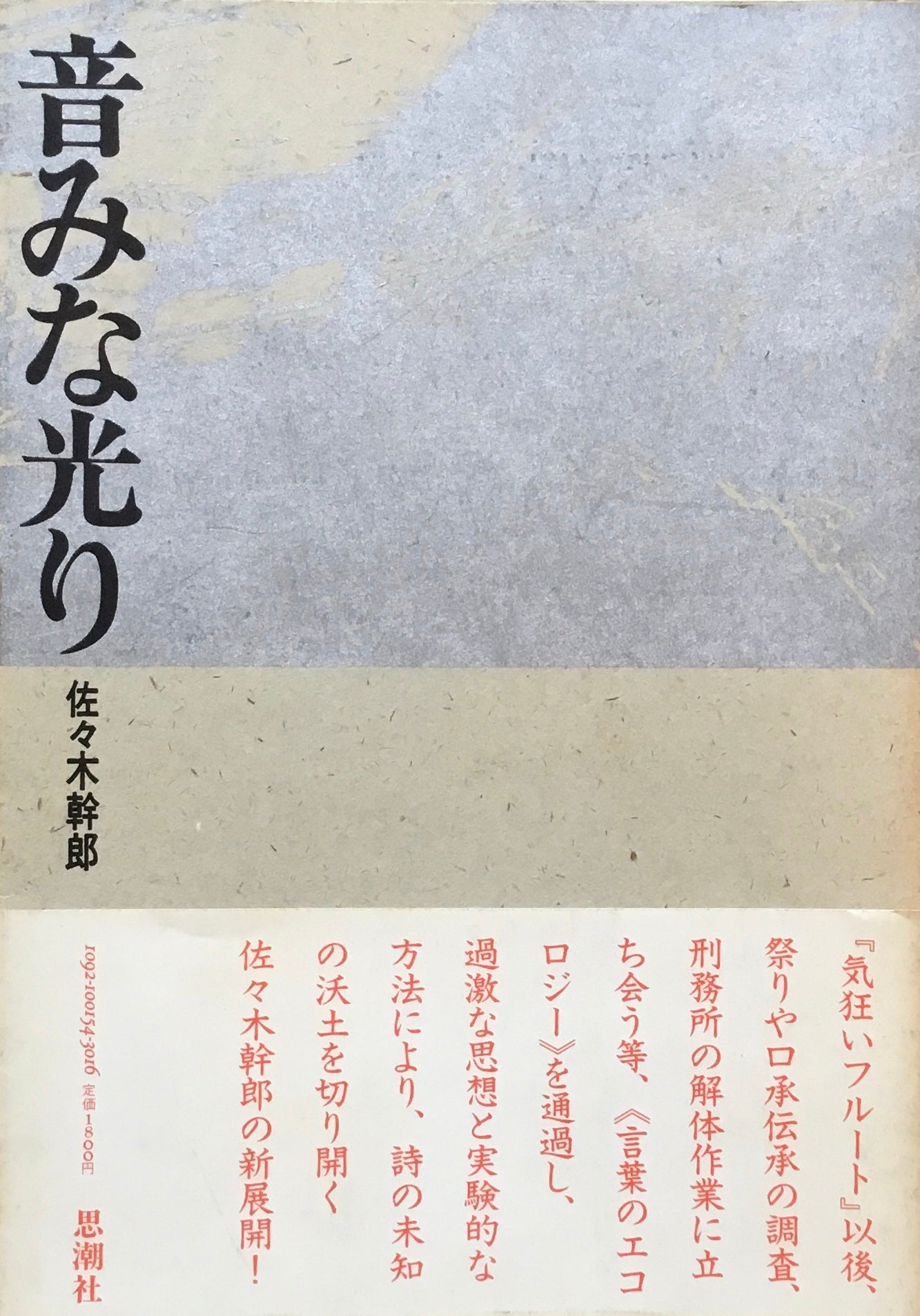 音みな光り　佐々木幹郎