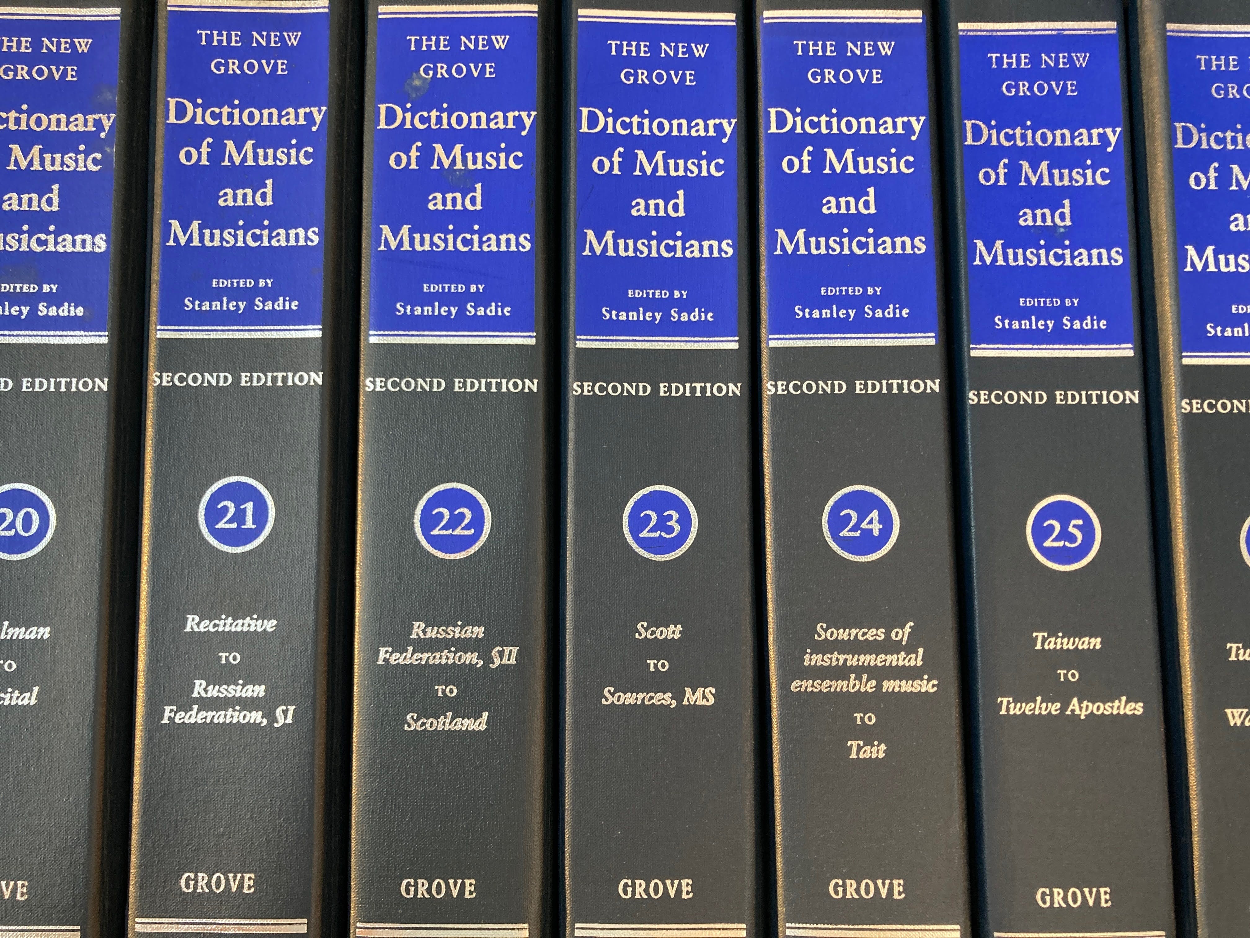 The New Grove Dictionary of Music and Musicians second edition 29-Volu –  smokebooks shop