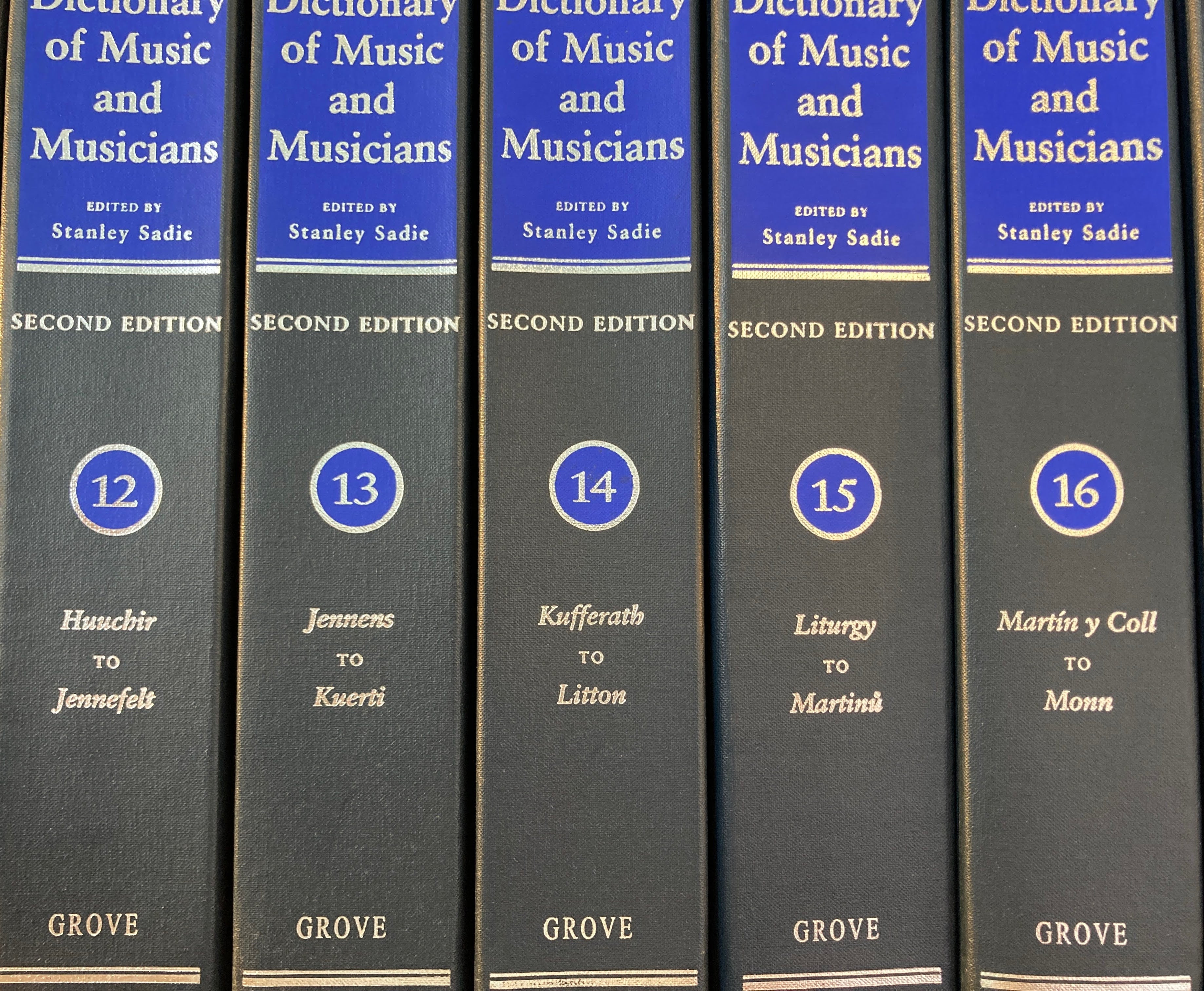 The New Grove Dictionary of Music and Musicians second edition 29