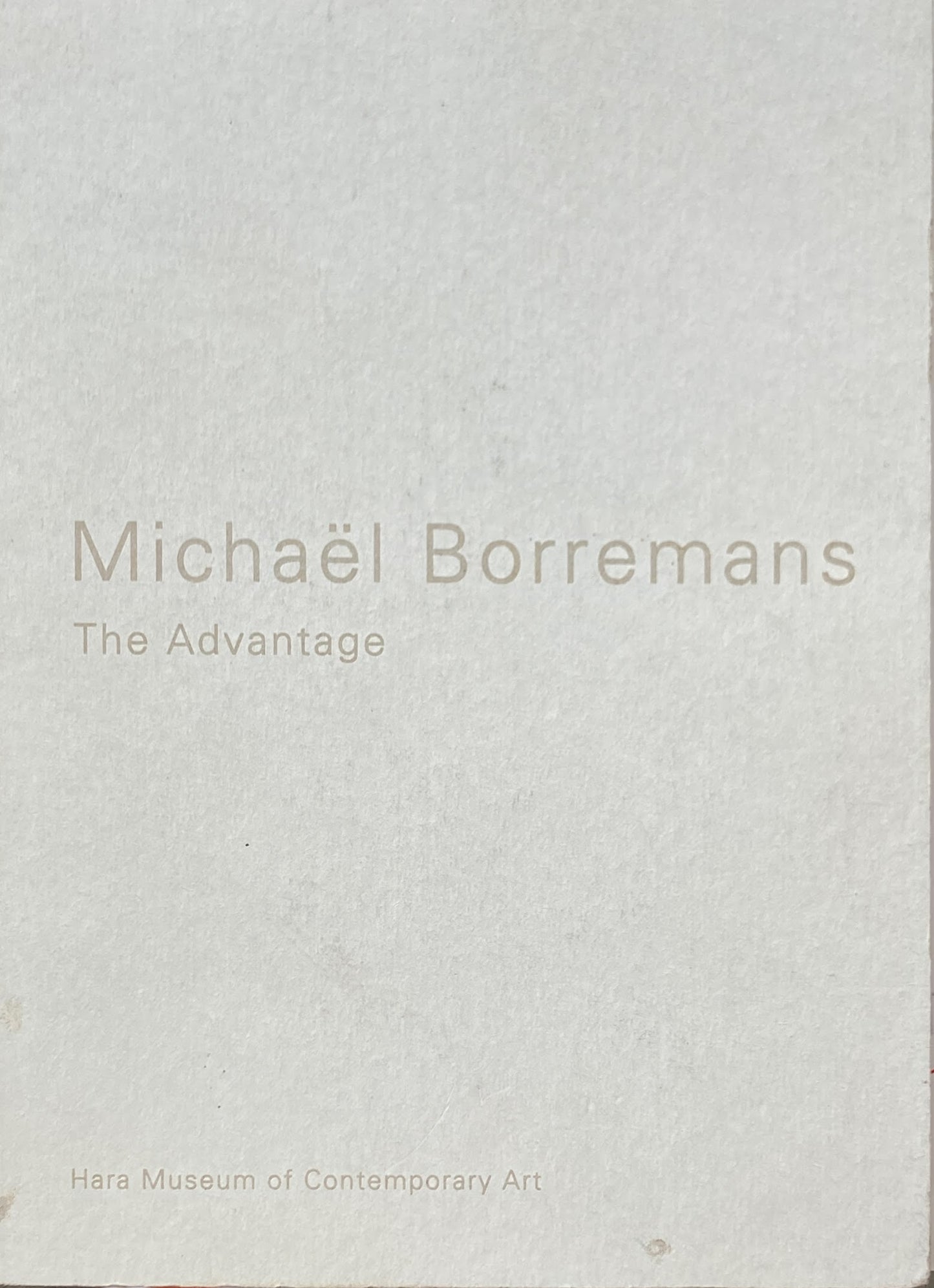 Michaël Borremans　The Advantage　原美術館　ミヒャエル・ボレマンス