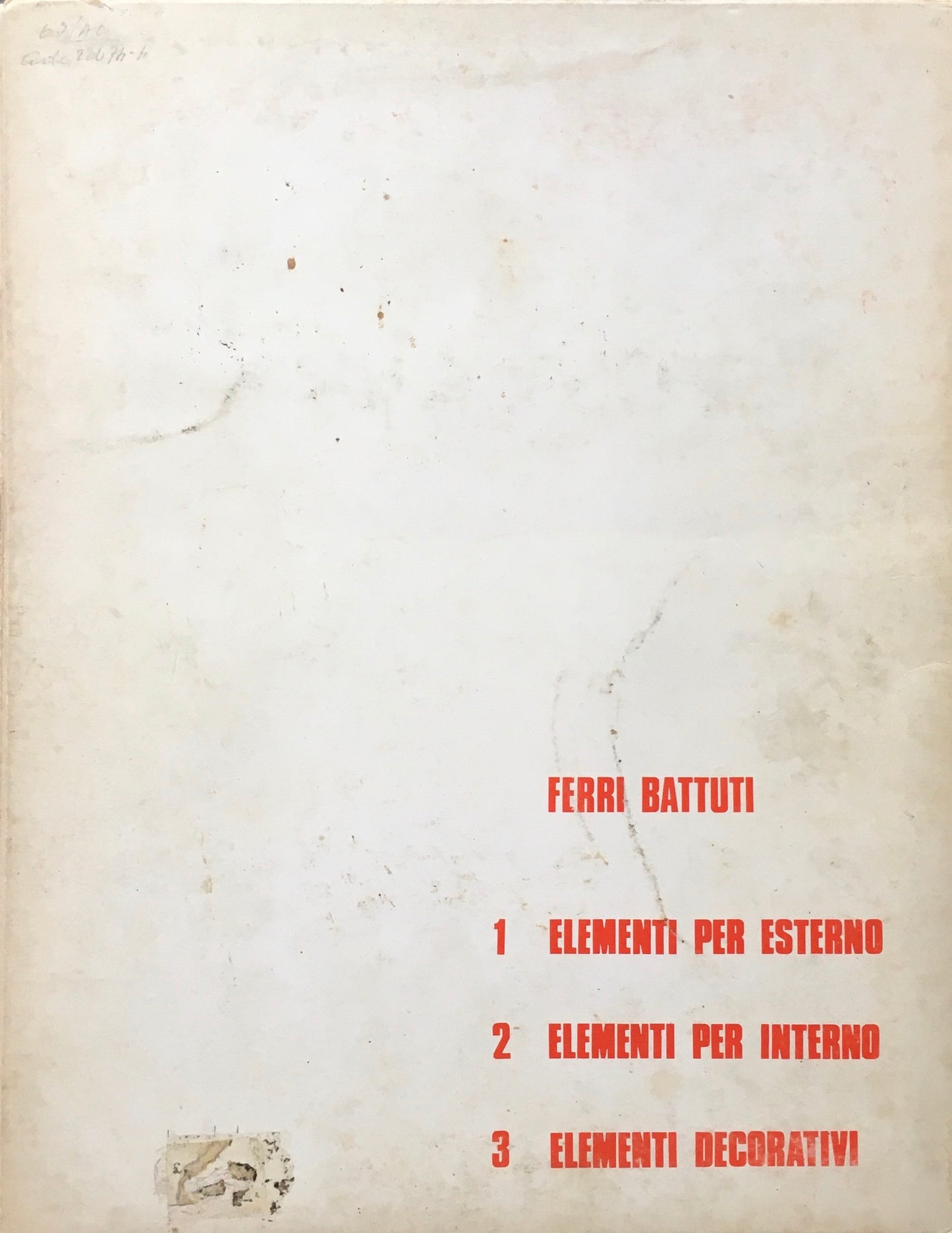 FERRI BATTUTI 1,2,3　Franco Batacchi junior　3冊セット
