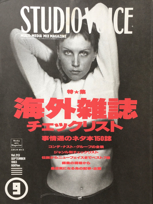 STUDIO VOICE　スタジオ・ボイス　Vol.213　1993年9月号　特集　海外雑誌チェックリスト　事情通のネタ本150誌