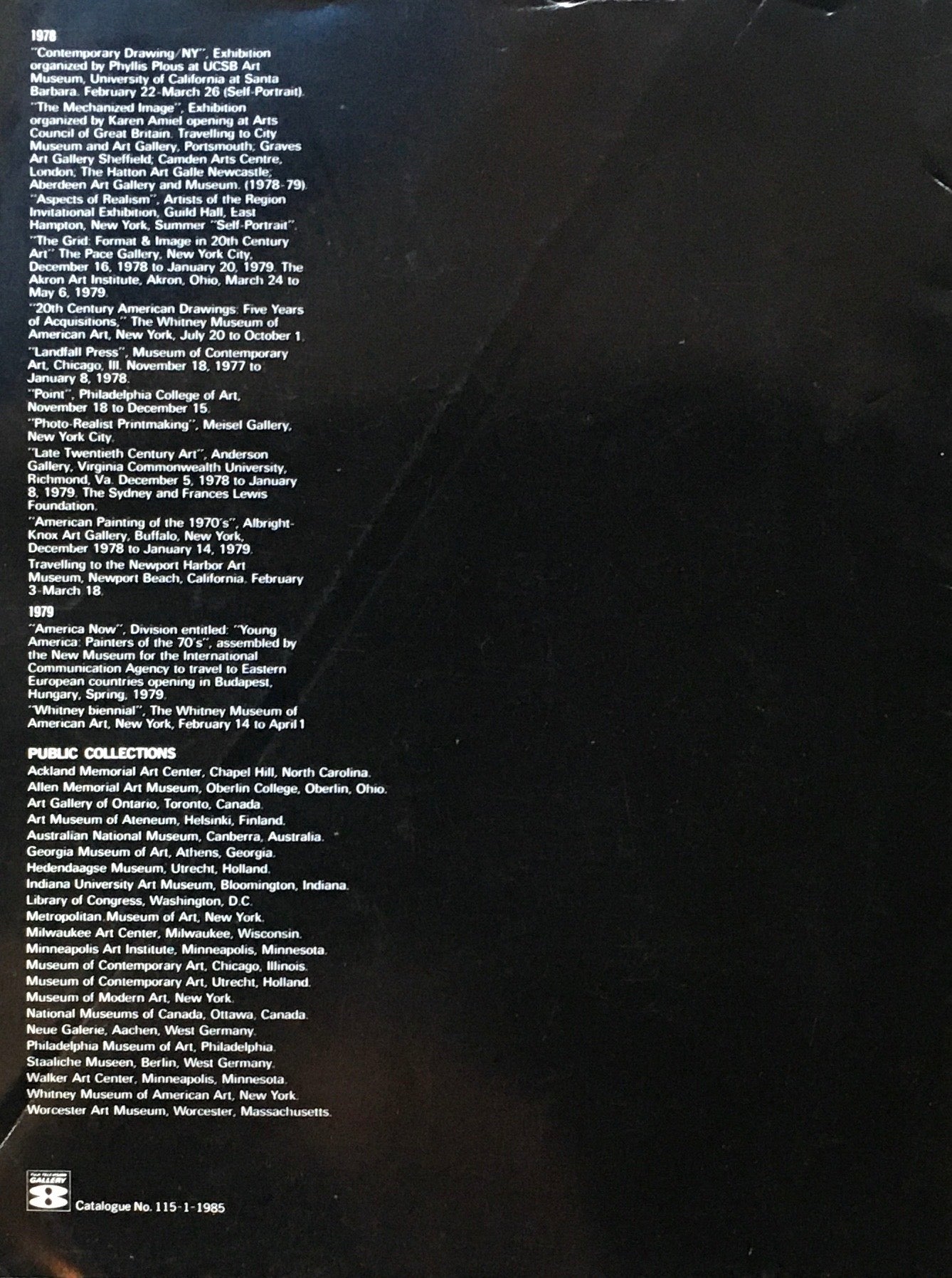 チャック・クロース展　1985年　フジテレビギャラリー