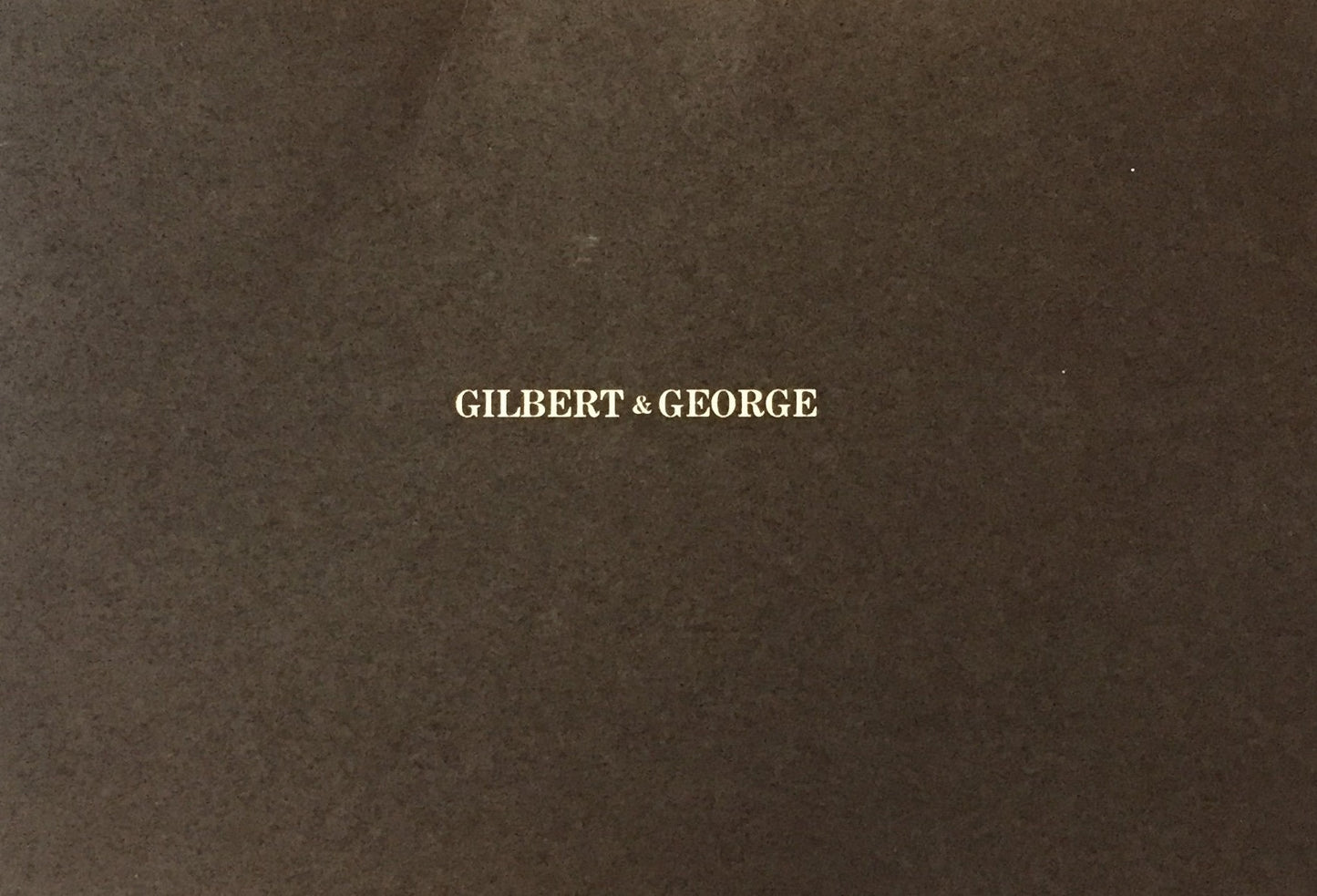 GILBERT & GEORGE　1981　かんらん舎