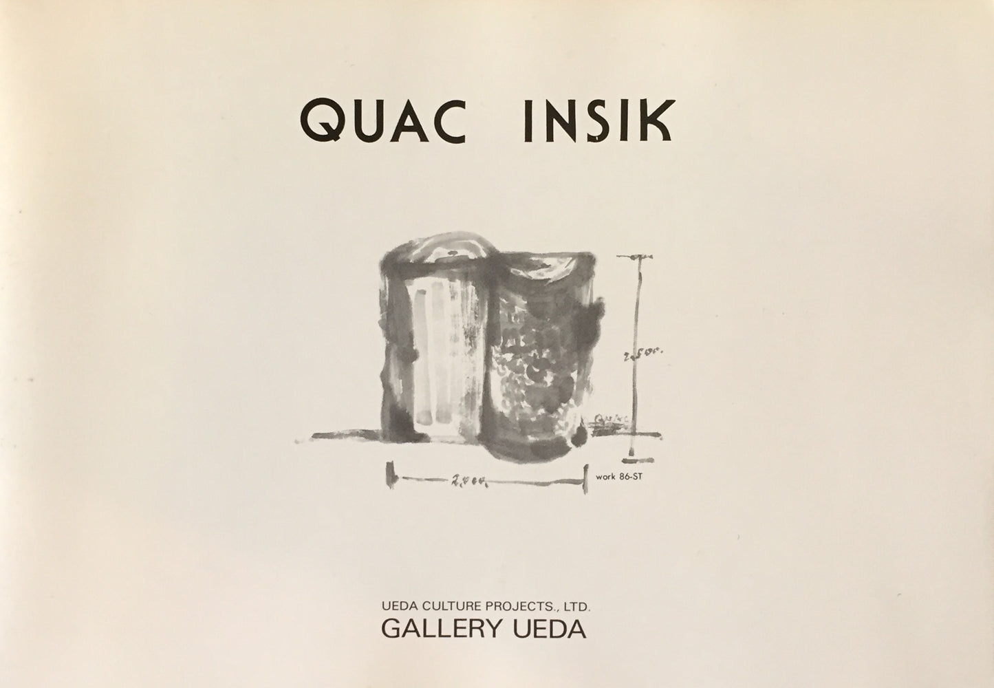 QUAC INSIK　1986　GALLERY UEDA　郭仁植