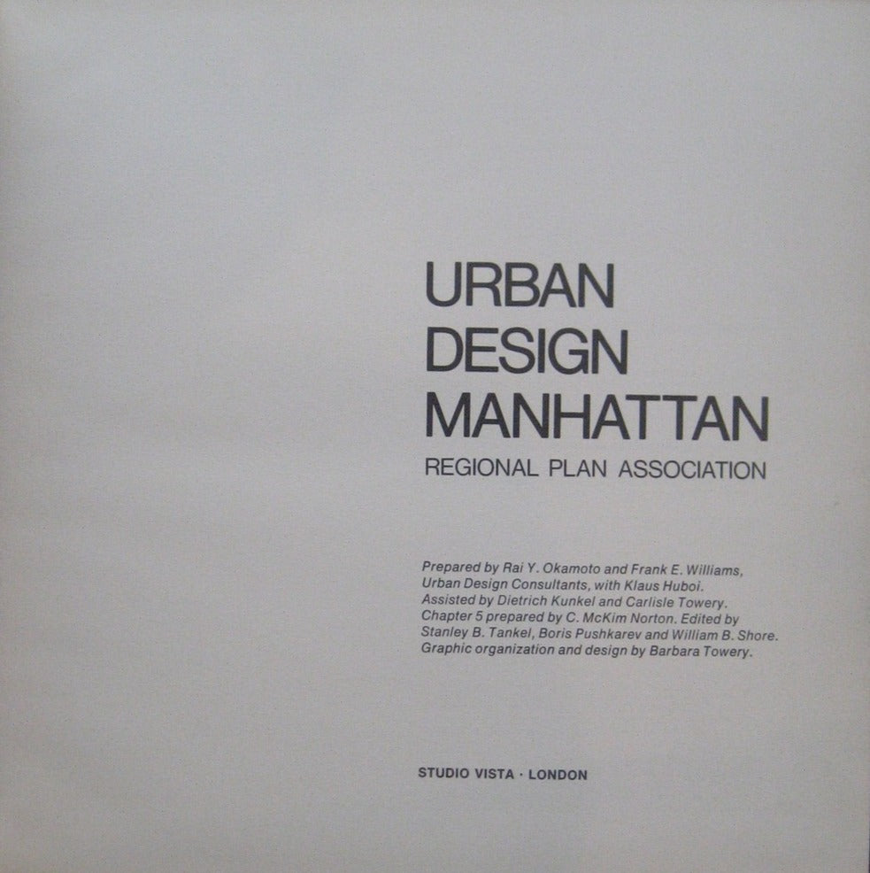 Urban Design Manhattan Regional Plan Association