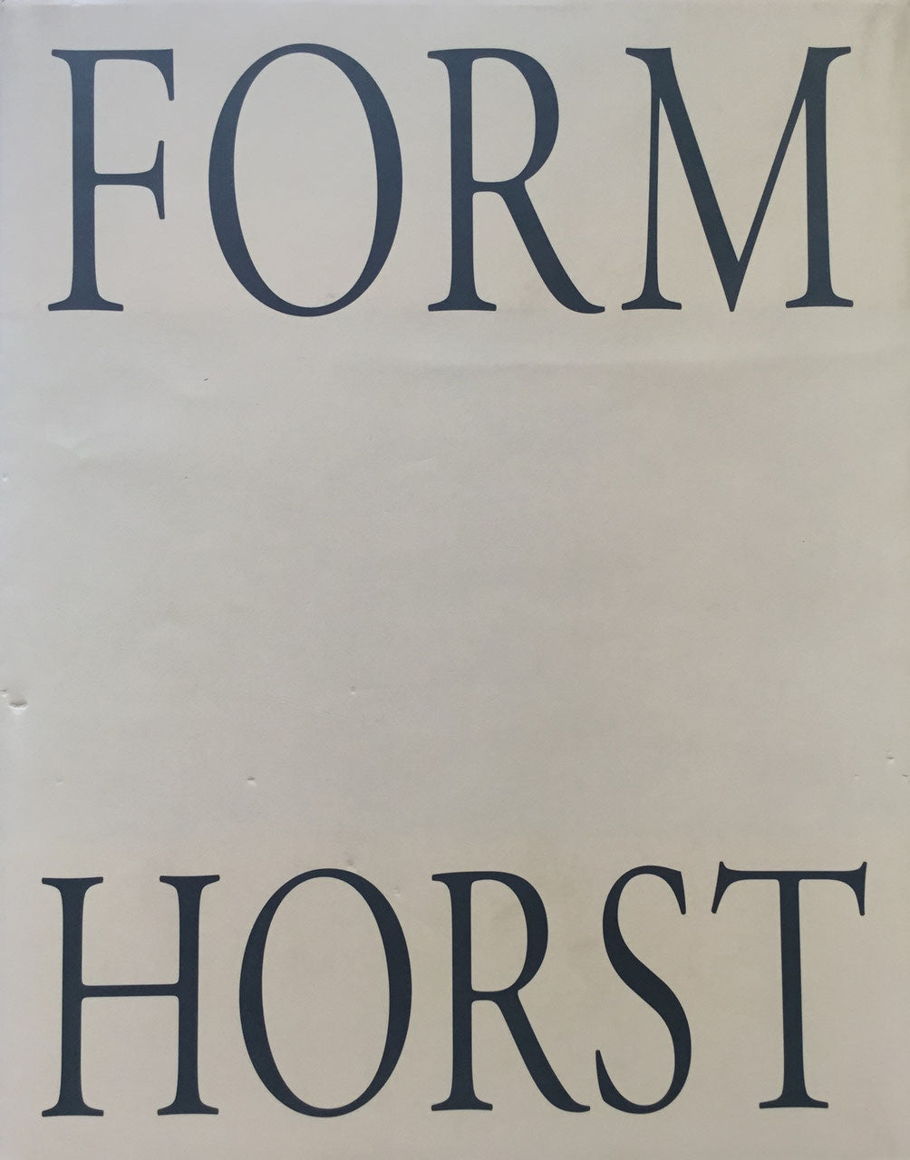 Form HORST　ホルスト写真集