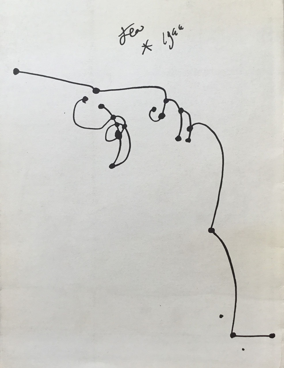 poésie graphique　Jean Cocteau　ジャン・コクトー
