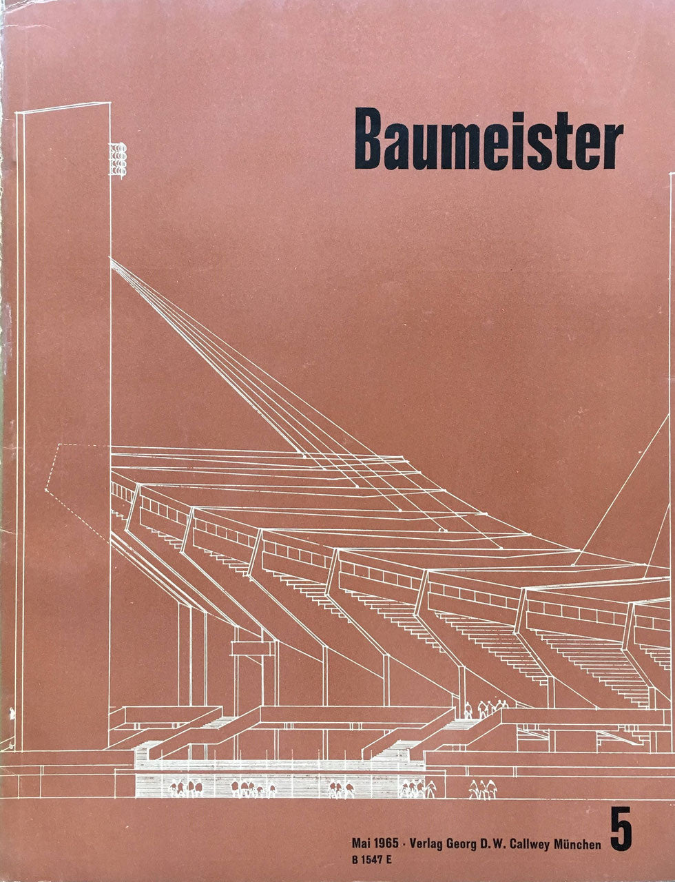 ドイツ建築雑誌 Baumeister magazine 1965 5冊