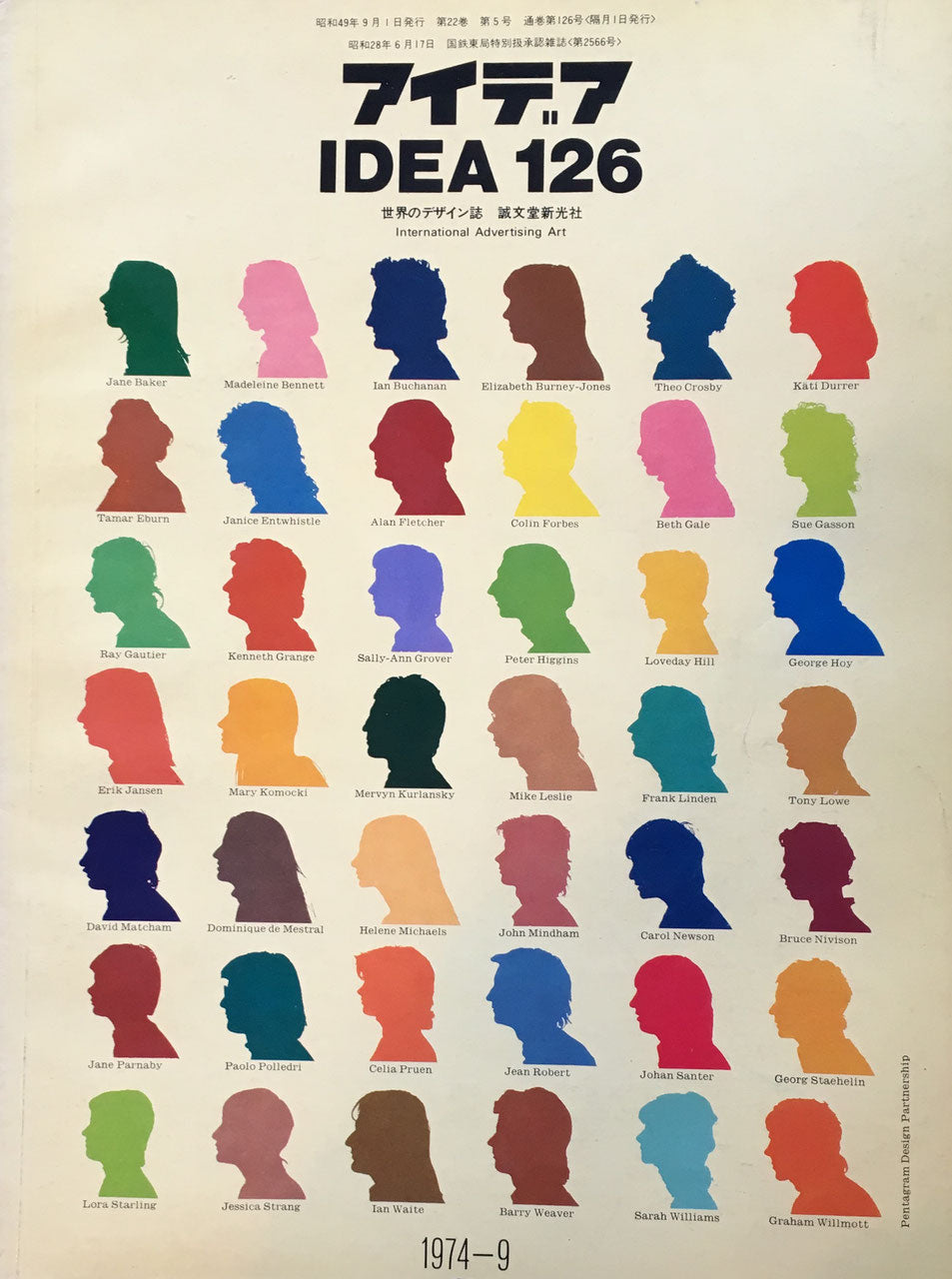 アイデア　126号　1974年8月号　idea magazine　