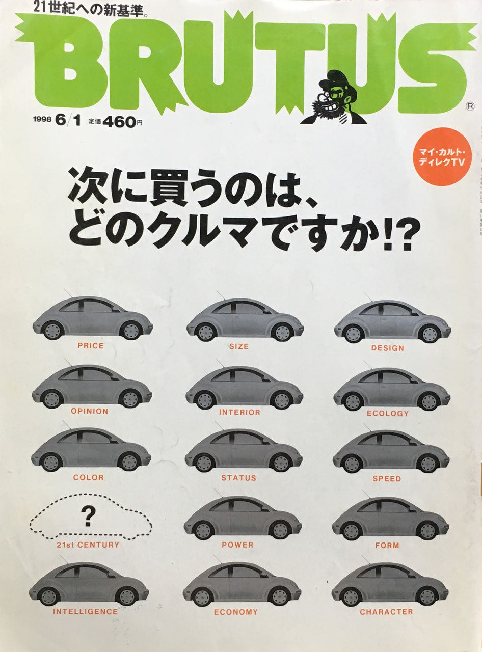 BRUTUS 410　ブルータス 1998年6/1　次に買うのは、どのクルマですか⁉